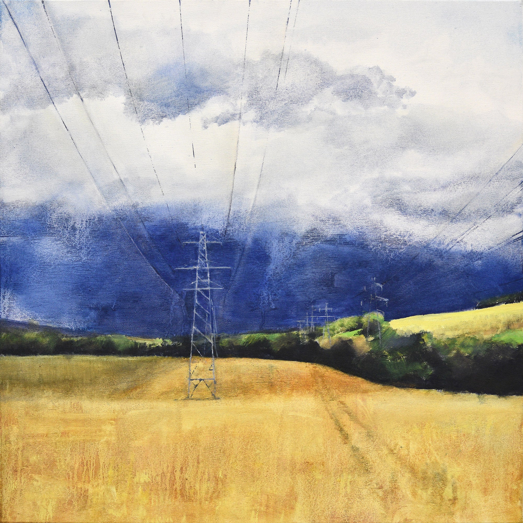 Hum, 2020, oil on canvas, 61 x 61 cm