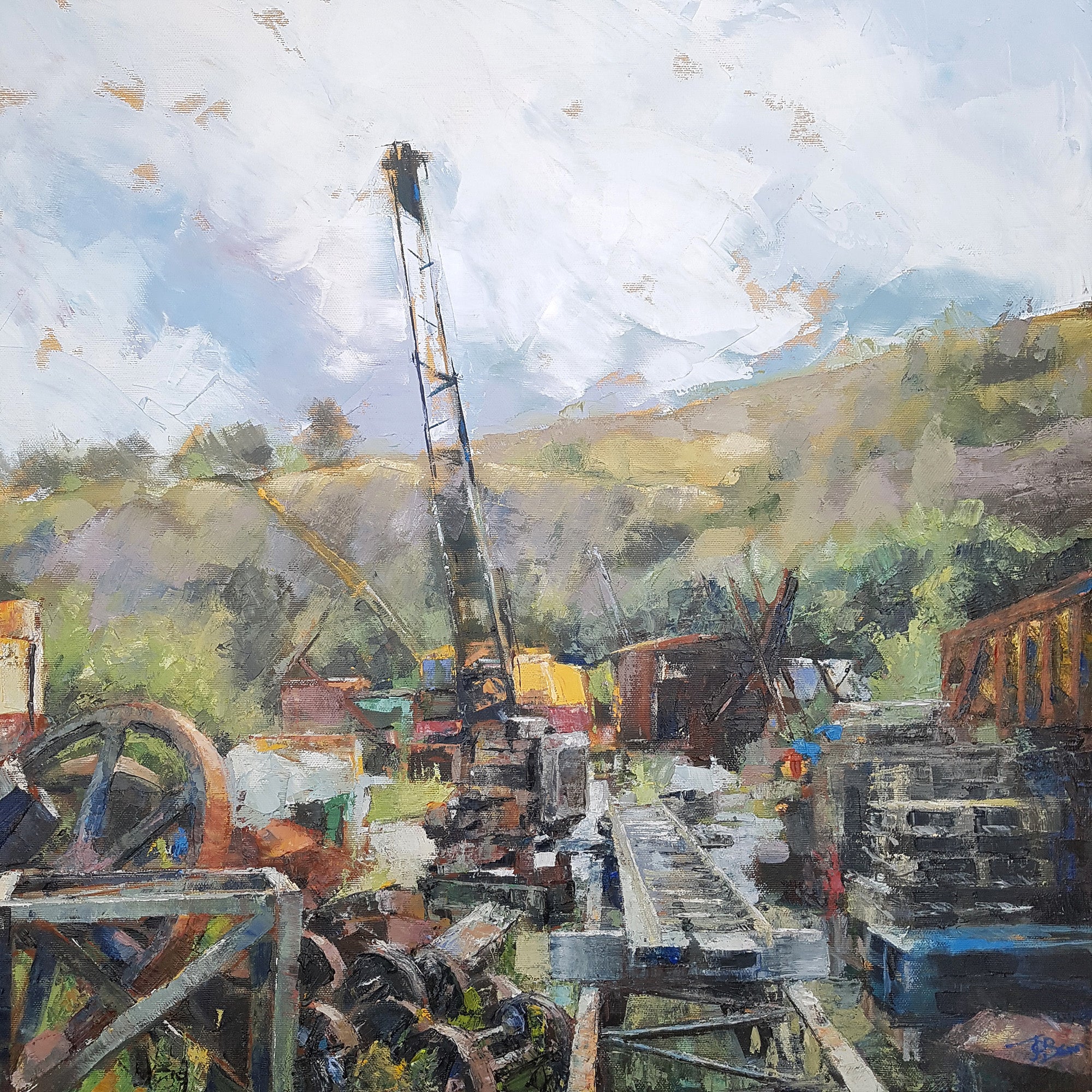 Threlkeld II, 2020, oil on canvas, 61 x 61 cm