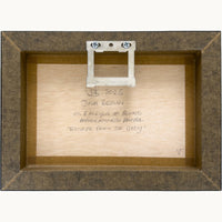 an image showing the back of Escape from the Grey oil painting by Julia Brown